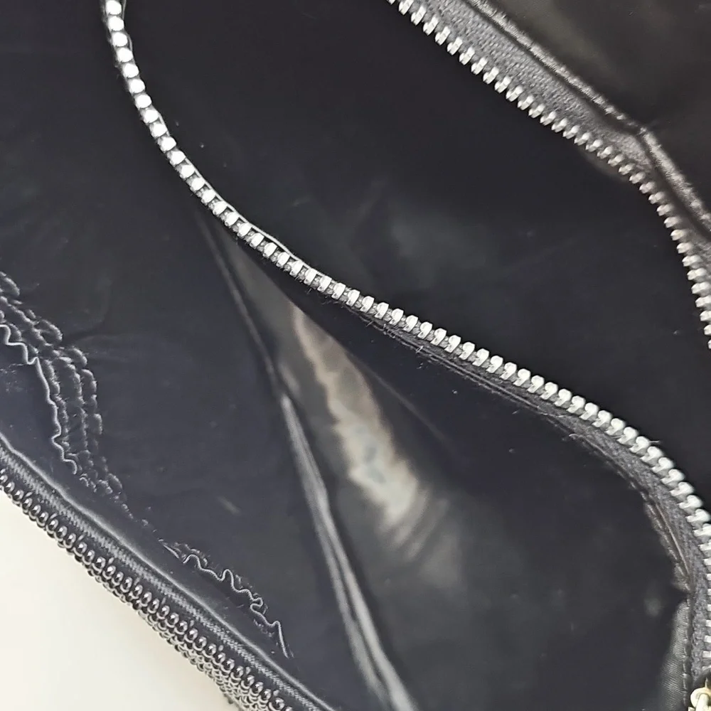 Elegant Handmade Beaded Black Clutch Purse‎ Cocktail Evening Feminine Glam